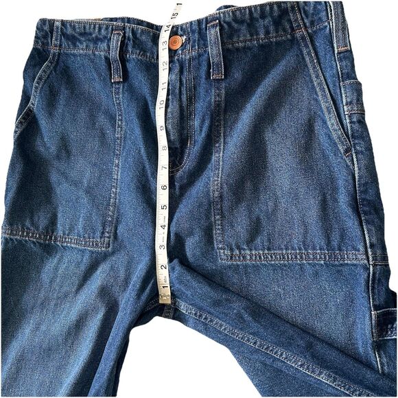 We The Free Major Leagues High Rise Cuff Crop Jean Womens 31 Carpenter - Picture 5 of 16